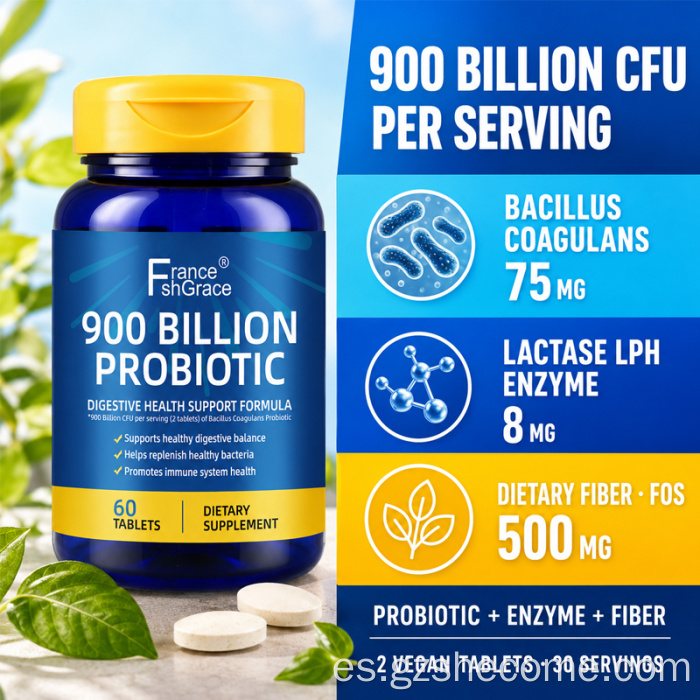 Probióticos Shecome Nutrition Essentials con enzima lactasa